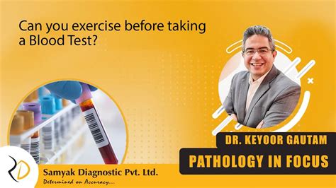 can you exercise before blood work.